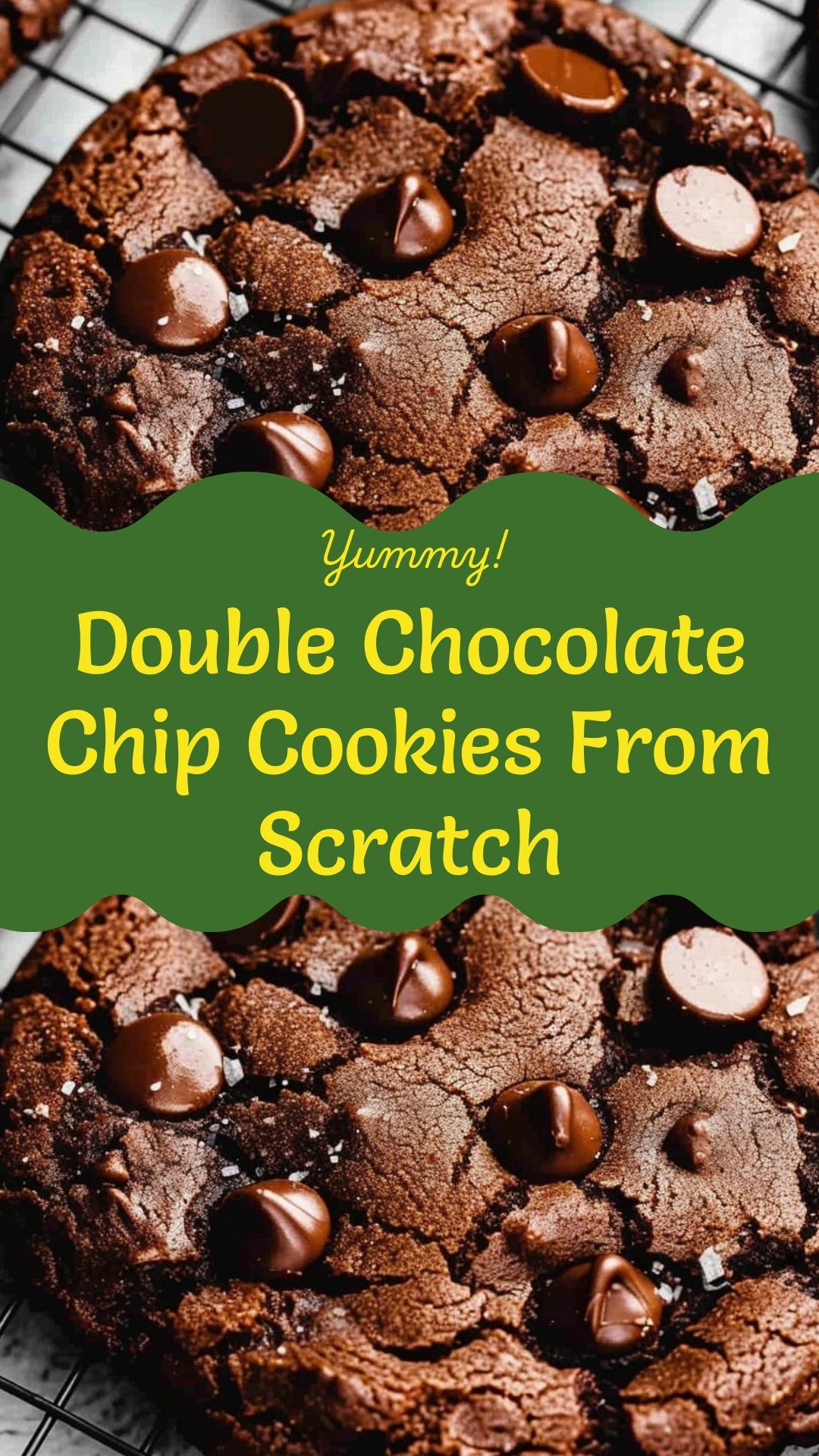 Double Chocolate Chip Cookies From Scratch