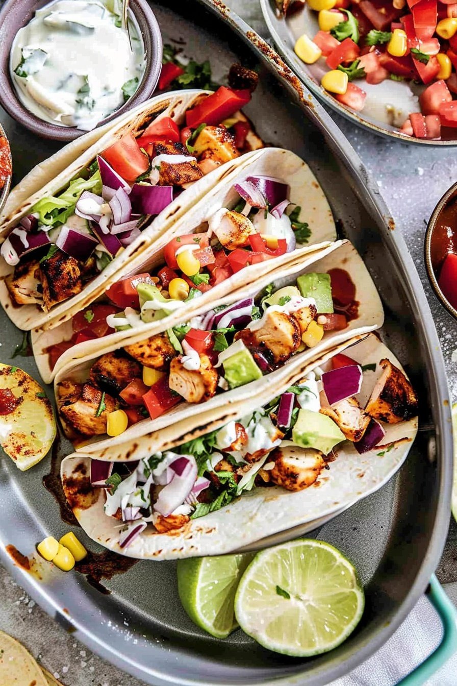 Easy BBQ Chicken Tacos Recipe from Scratch