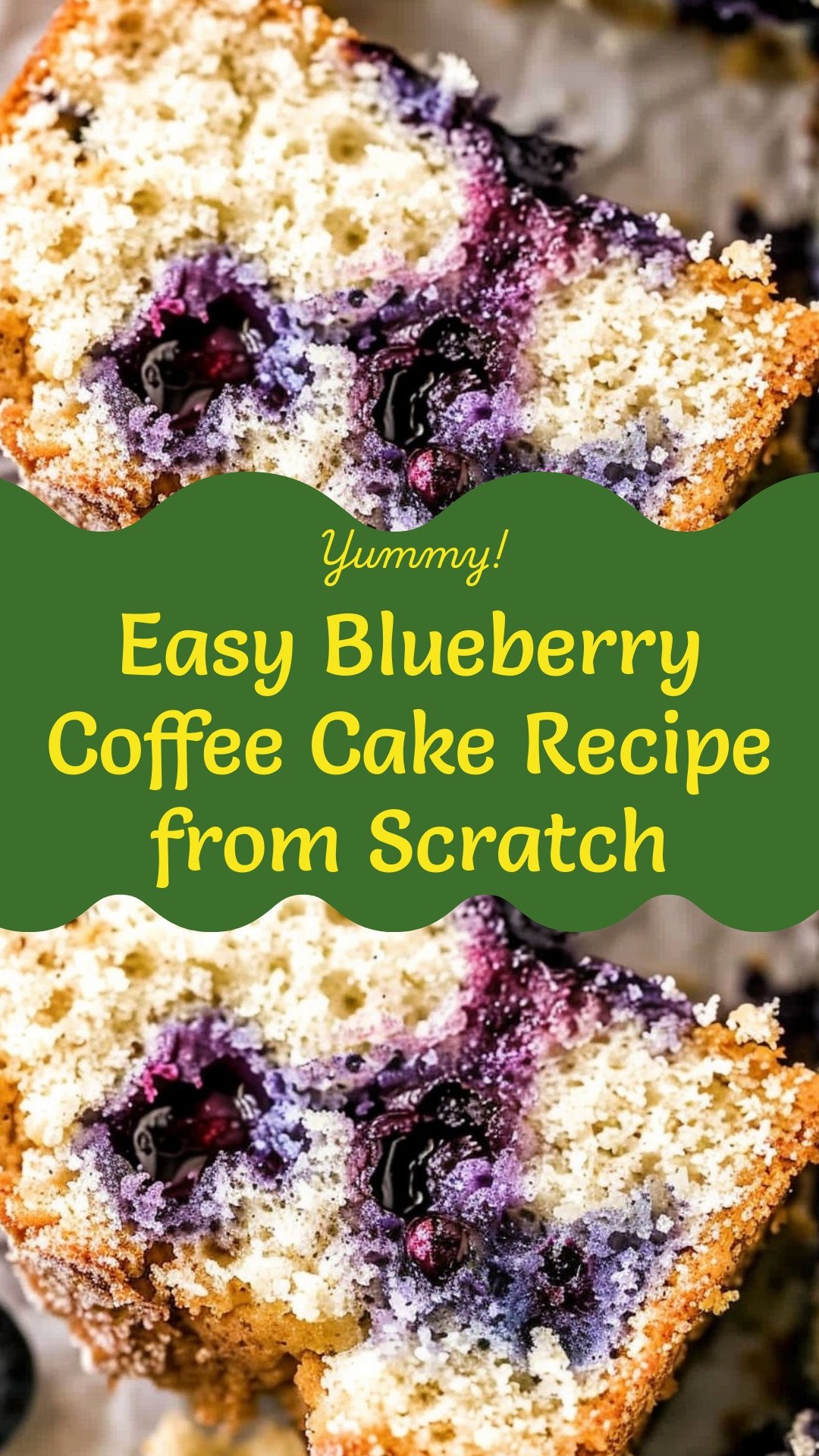 Easy Blueberry Coffee Cake Recipe from Scratch