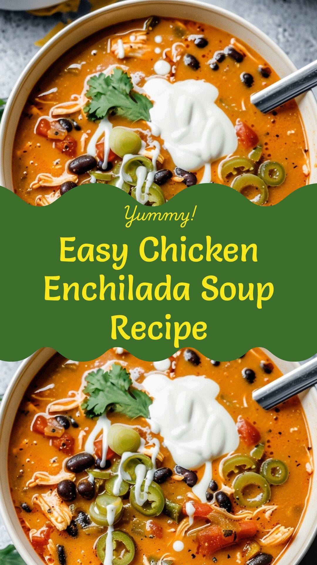 Easy Chicken Enchilada Soup Recipe