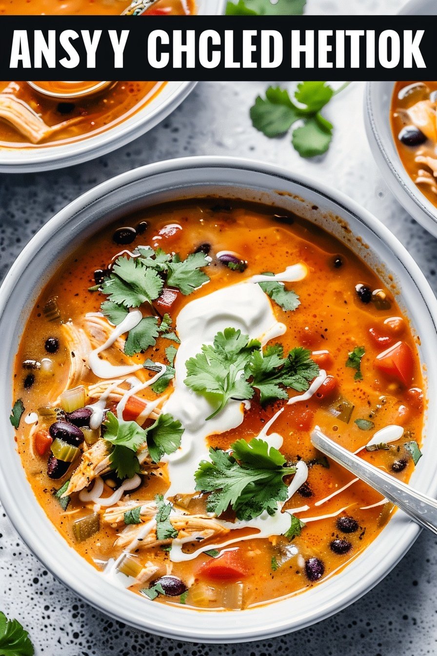 Easy Chicken Enchilada Soup Recipe