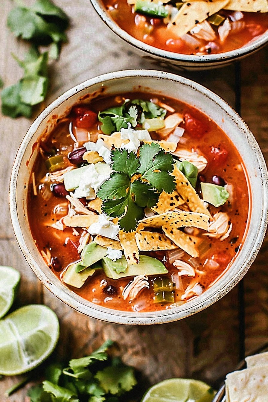 Easy Chicken Tortilla Soup Recipe From Scratch