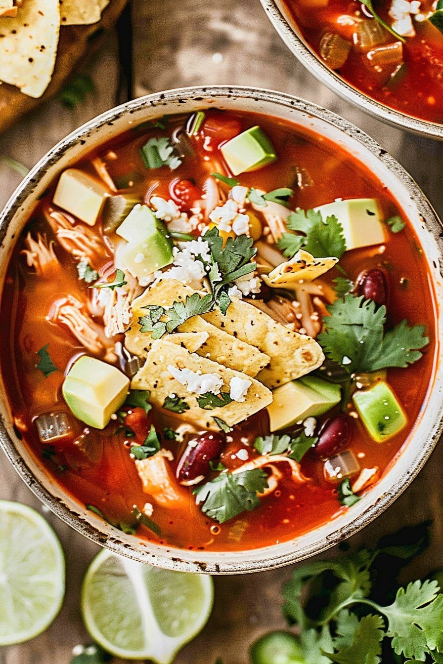 Easy Chicken Tortilla Soup Recipe From Scratch