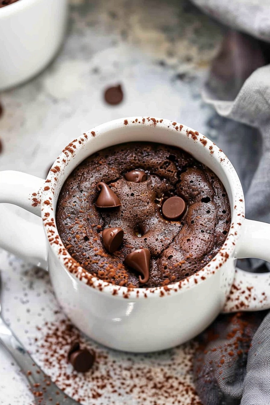Easy Chocolate Mug Cake from Scratch