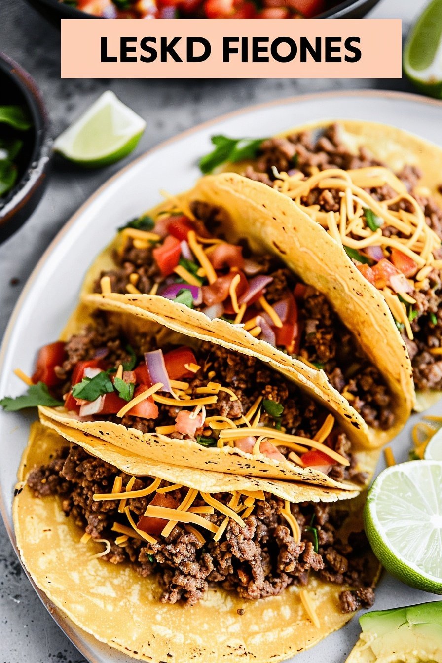 Easy Crispy Ground Beef Taco Recipe