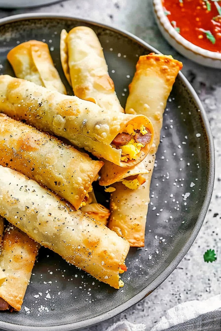 Easy Egg and Sausage Breakfast Taquitos Recipe