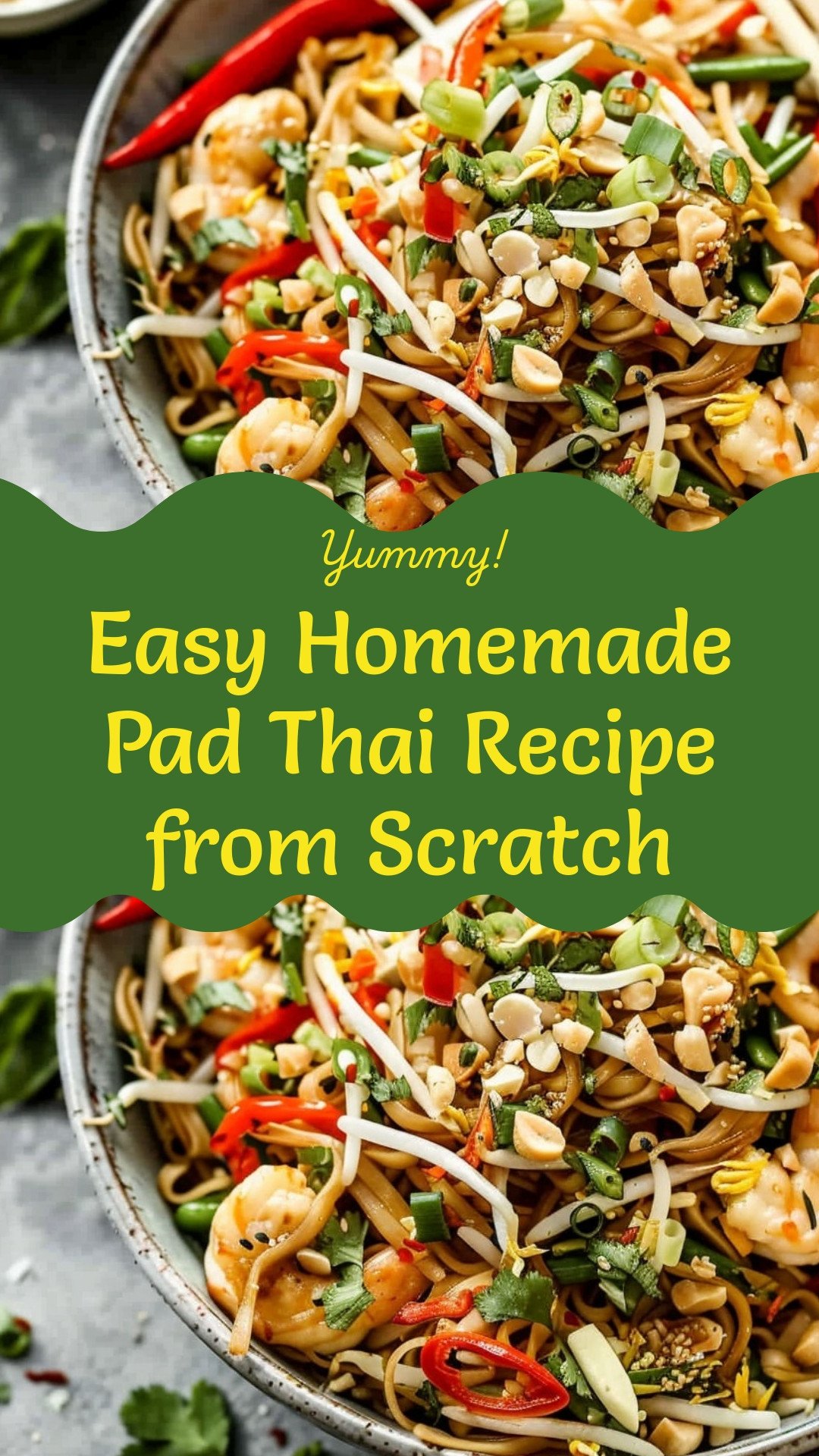 Easy Homemade Pad Thai Recipe from Scratch