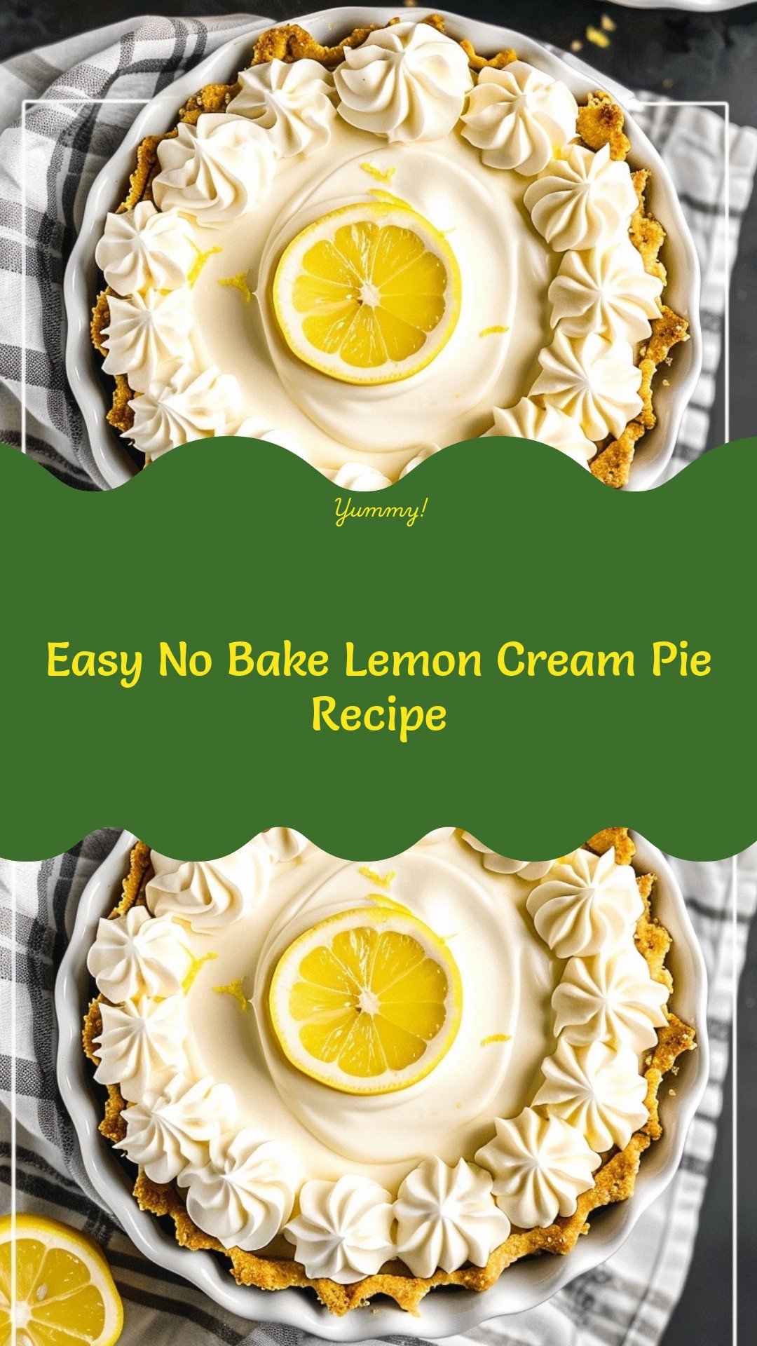 Easy No Bake Lemon Cream Pie Recipe