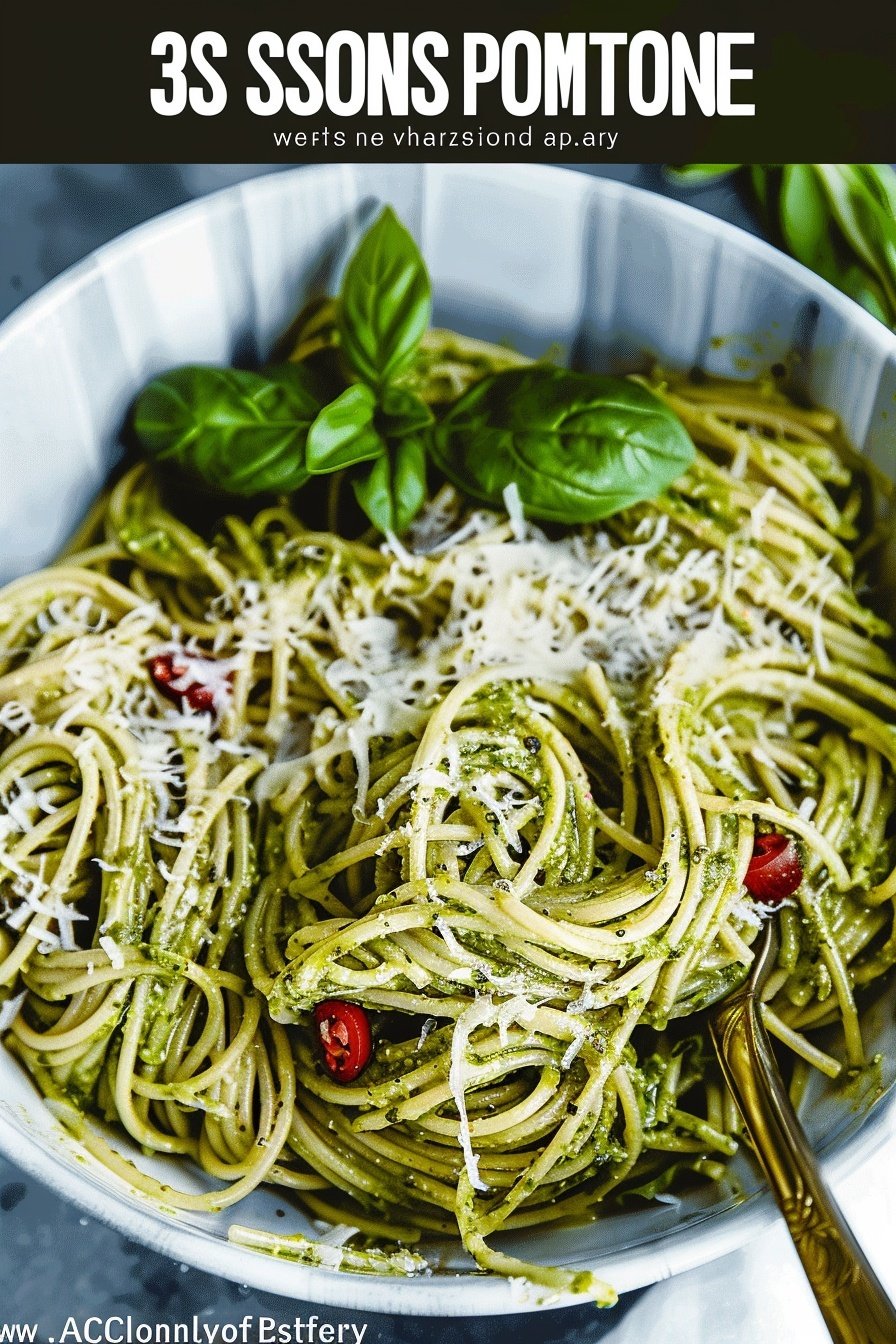 Easy Pesto Spaghetti Recipe Simple and Delicious