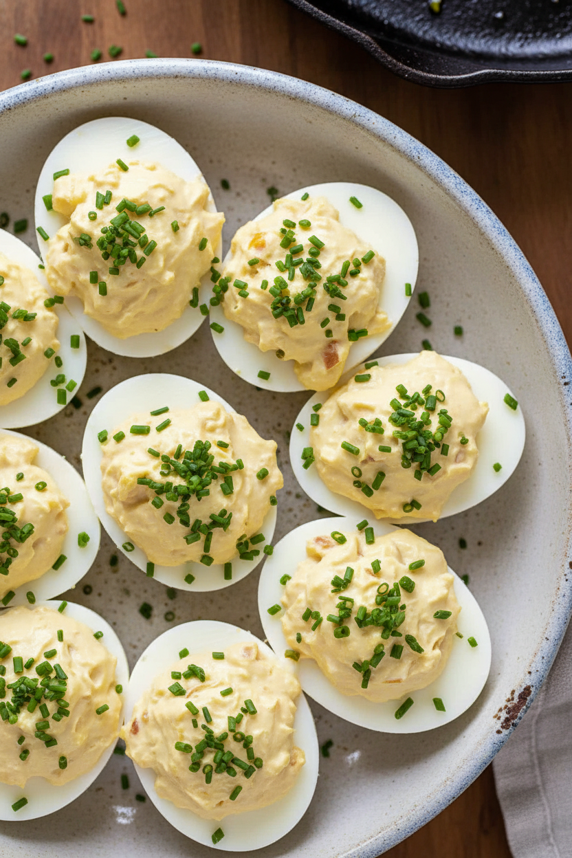 French Onion Deviled Eggs Recipe