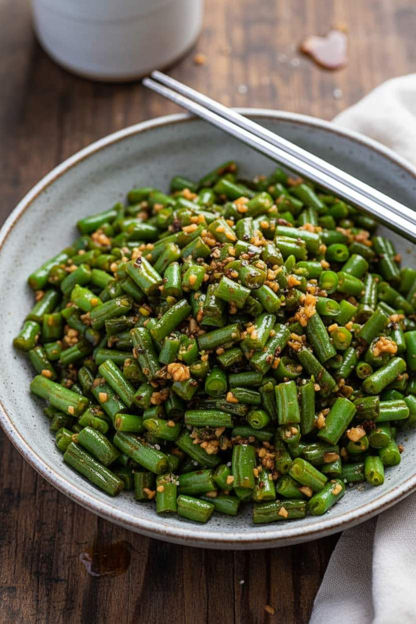 Garlic Chili Green Beans Recipe