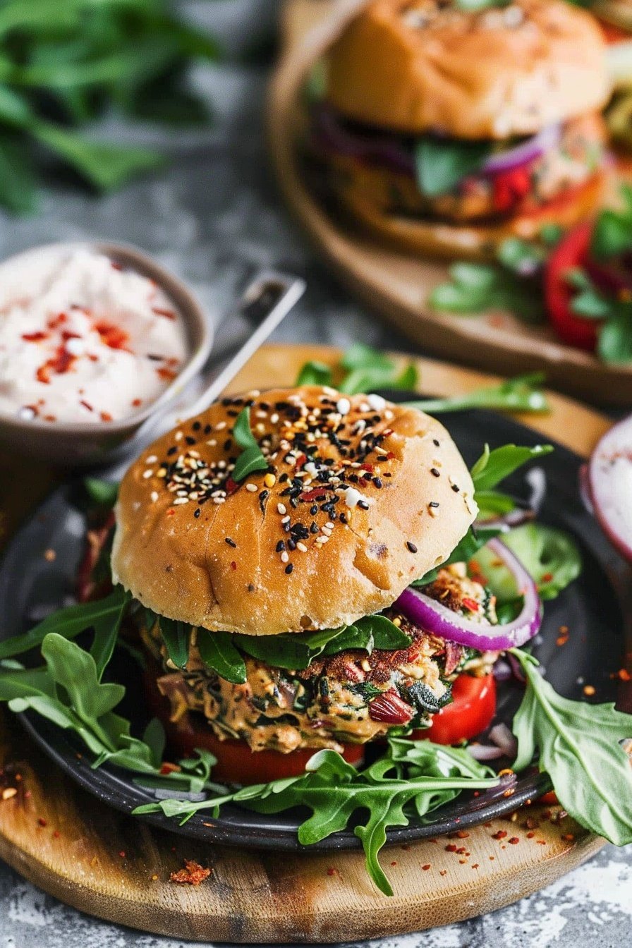 Greek Burgers with Feta Aioli Recipe