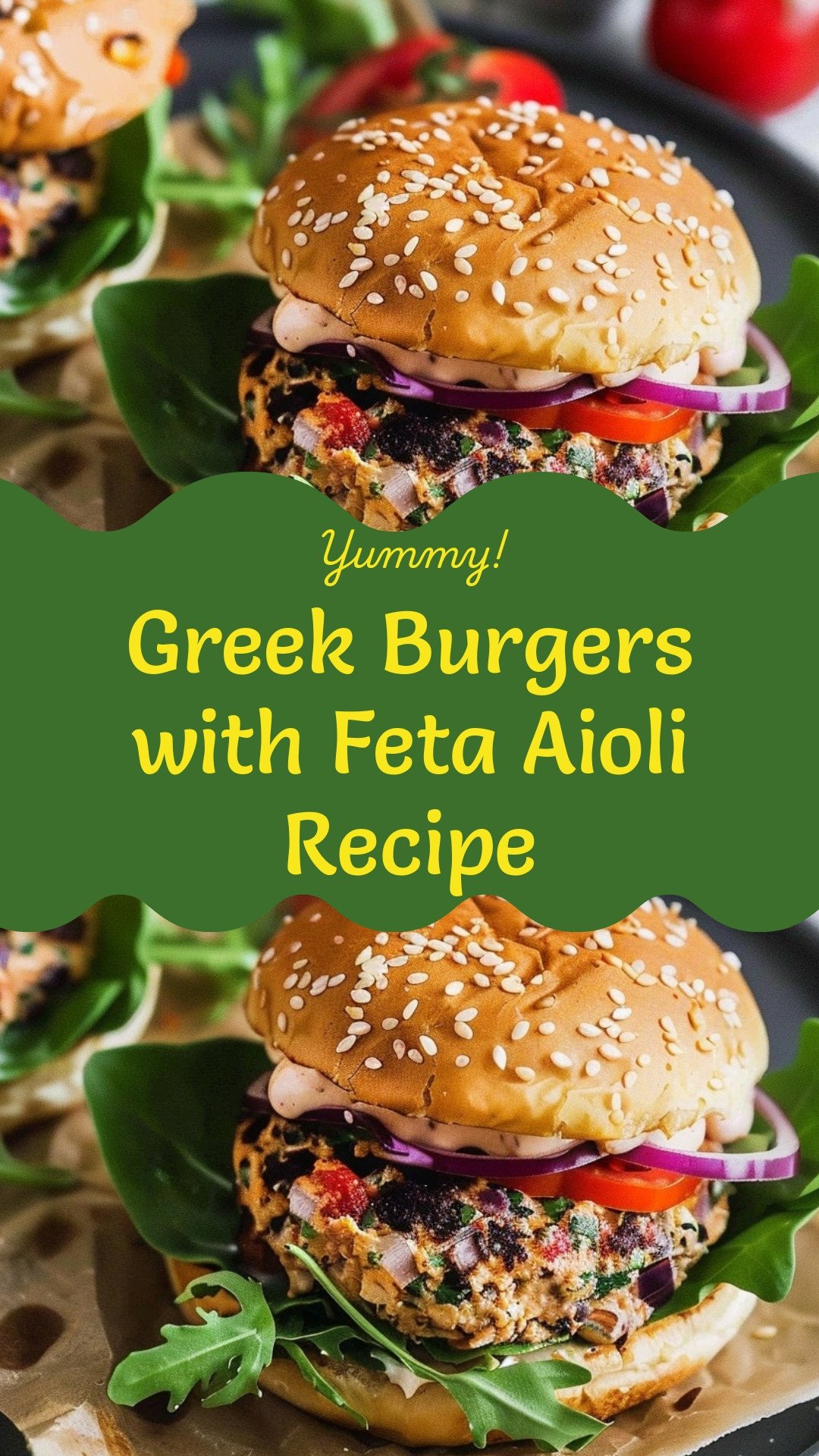 Greek Burgers with Feta Aioli Recipe