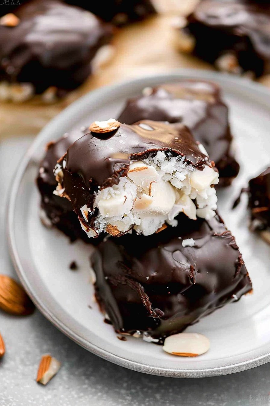 Homemade Almond Joy Bars Recipe