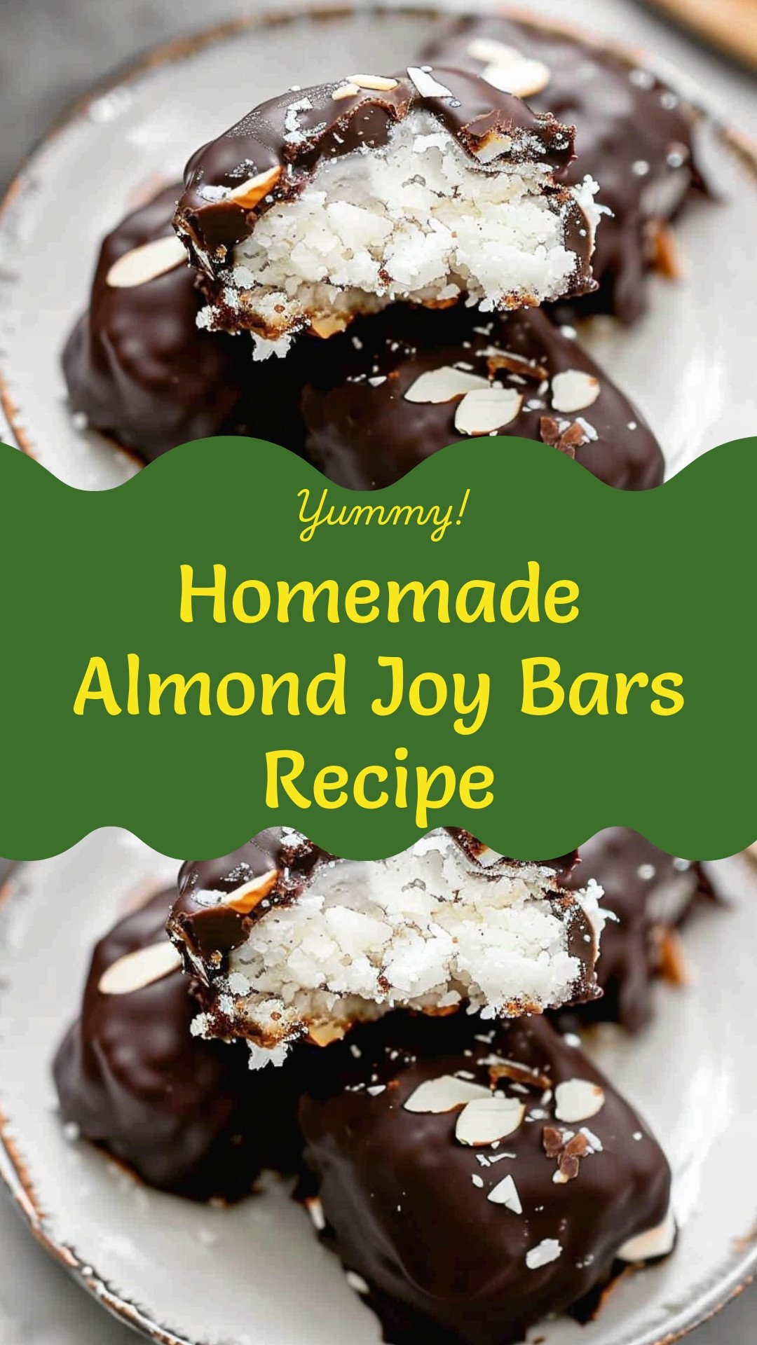 Homemade Almond Joy Bars Recipe