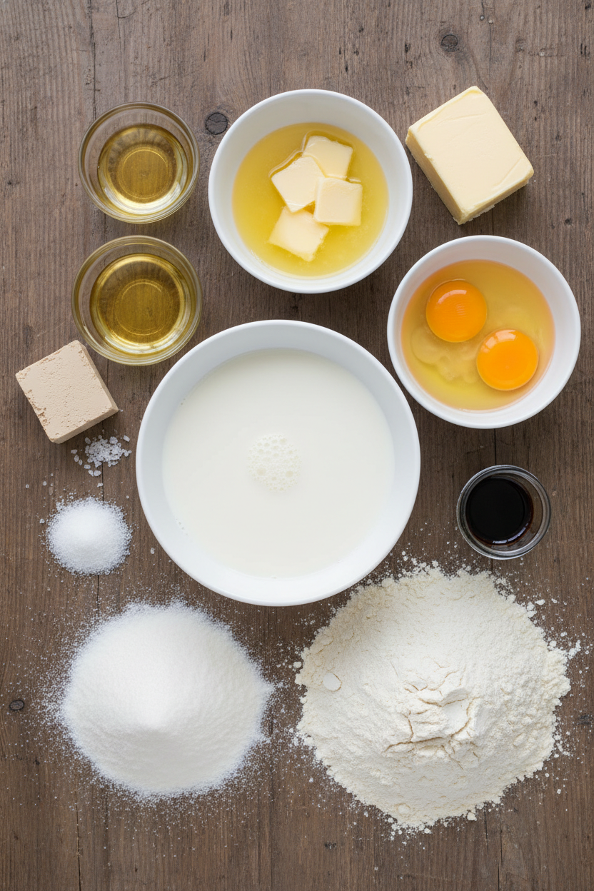 Homemade Brioche Donuts with Vanilla Custard