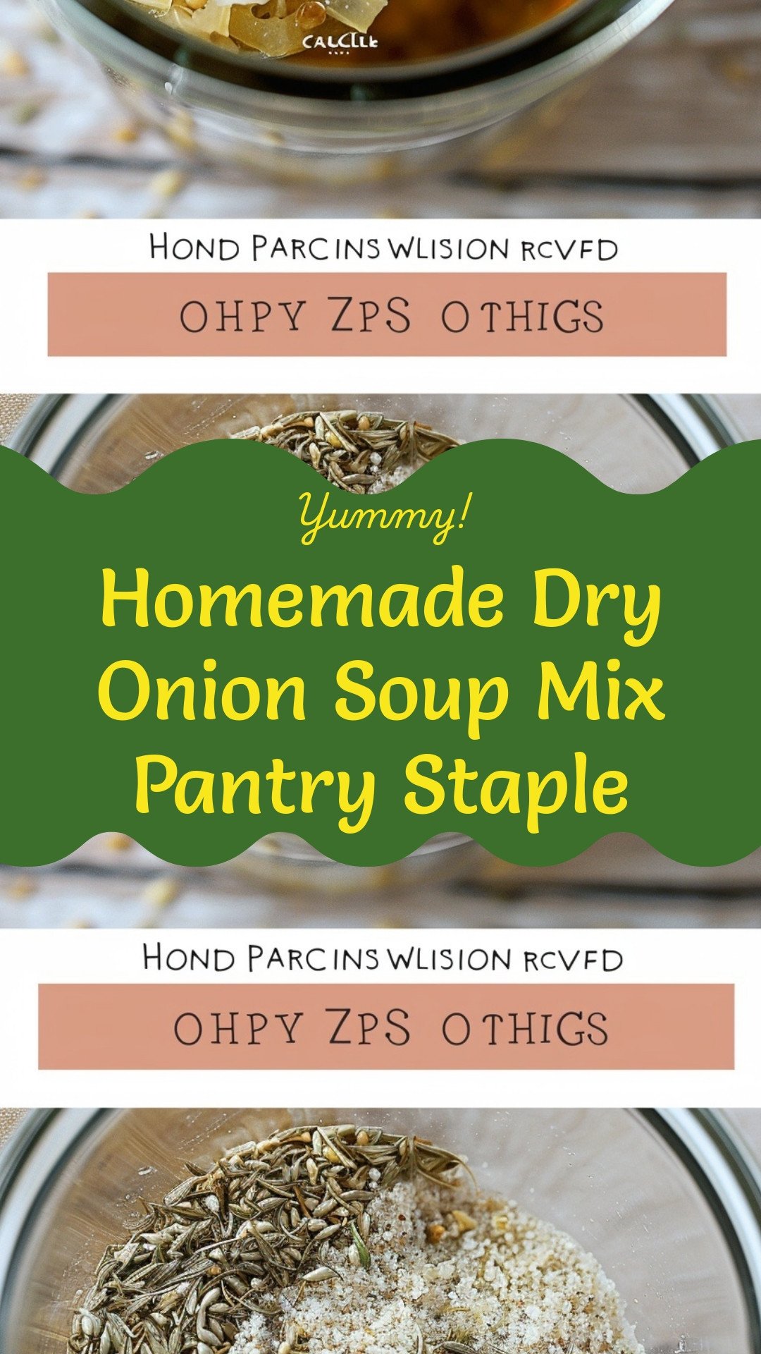 Homemade Dry Onion Soup Mix Pantry Staple