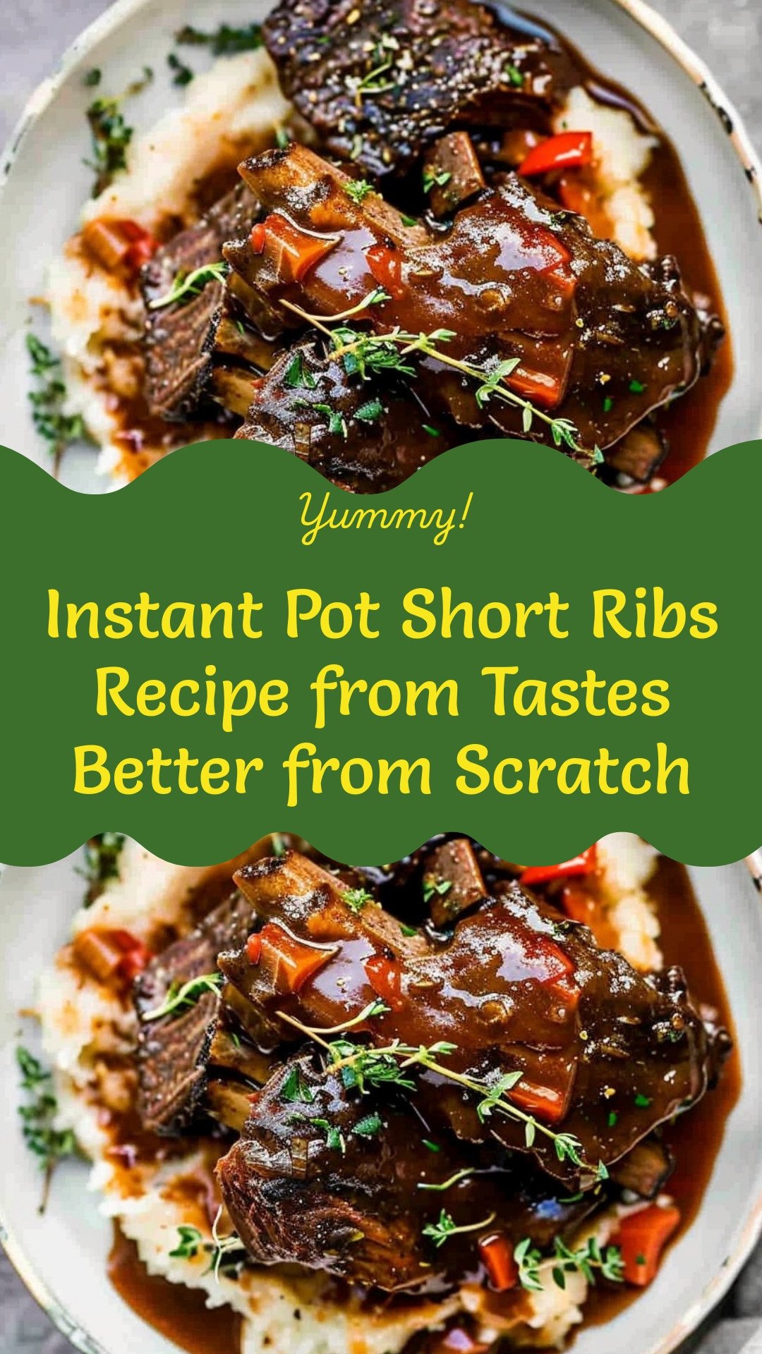 Instant Pot Short Ribs Recipe from Tastes Better from Scratch