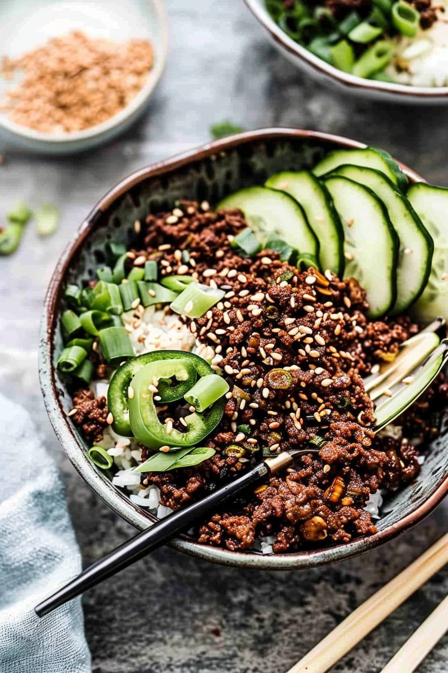 Korean Ground Beef Bowls Tastes Better From Scratch