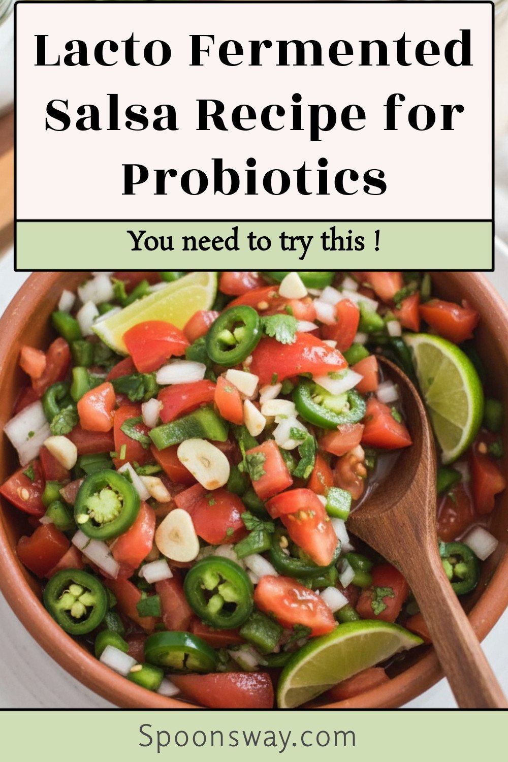 Lacto Fermented Salsa Recipe for Probiotics