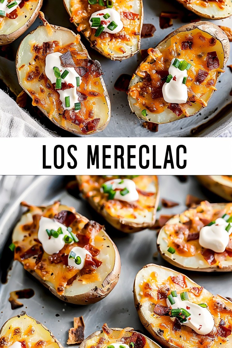 Loaded Potato Skins Crispy Cheesy and Shareable