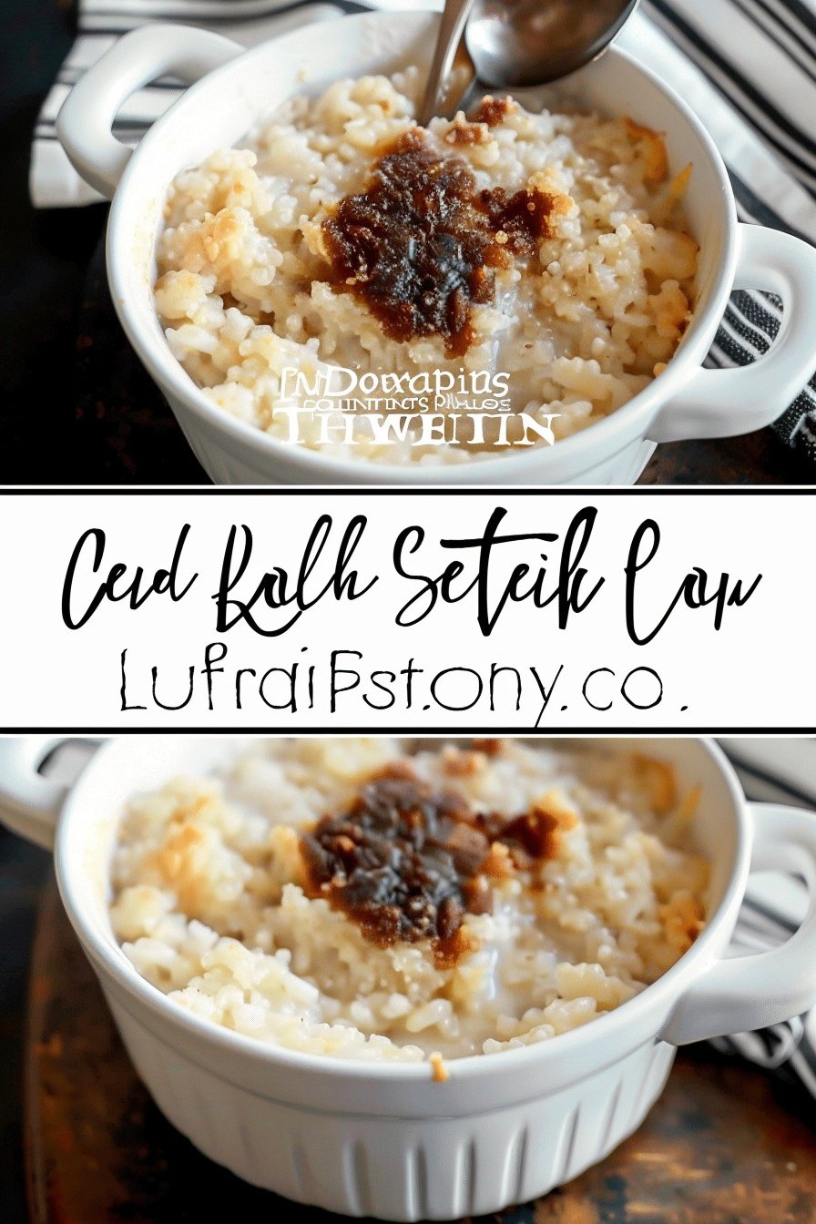 Old Fashioned Custard Style Baked Rice Pudding