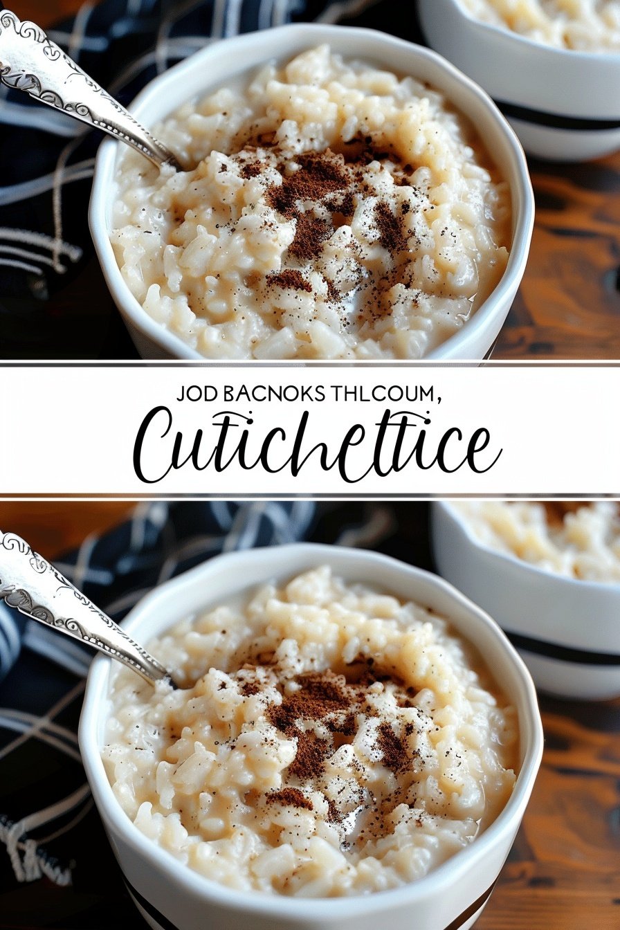 Old Fashioned Custard Style Baked Rice Pudding