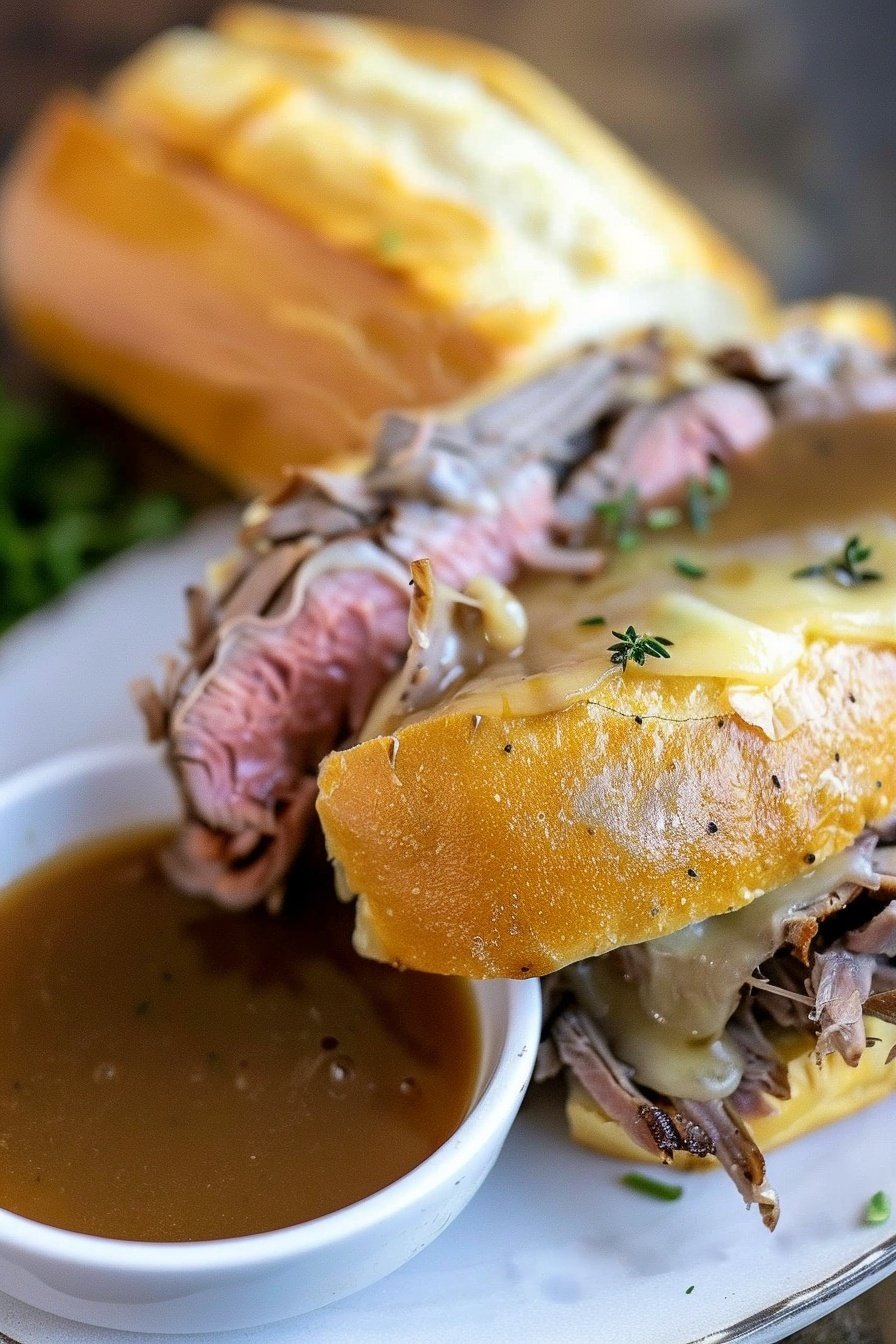 Prime Rib French Dip Sandwich Au Jus Recipe