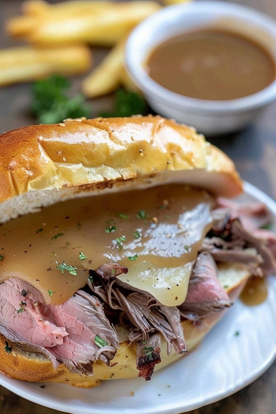 Prime Rib French Dip Sandwich Au Jus Recipe