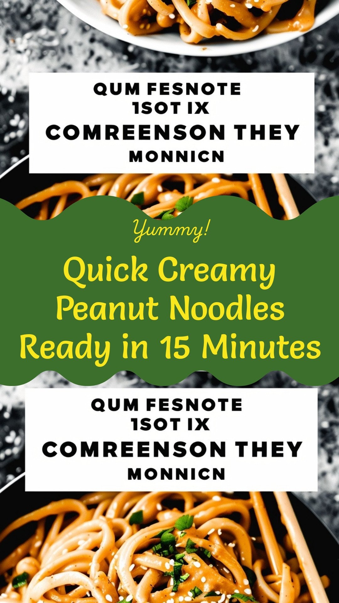 Quick Creamy Peanut Noodles Ready in 15 Minutes