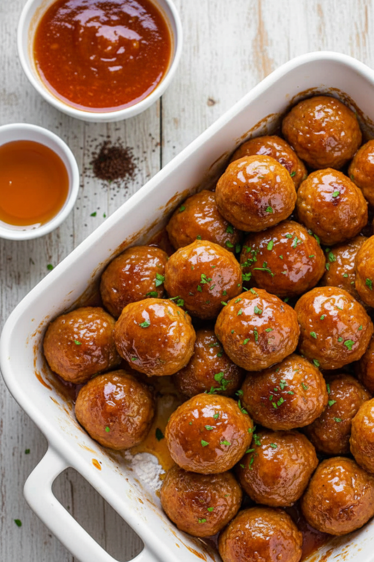 Slow Cooker Honey Buffalo Meatballs Recipe - spoonsway.com