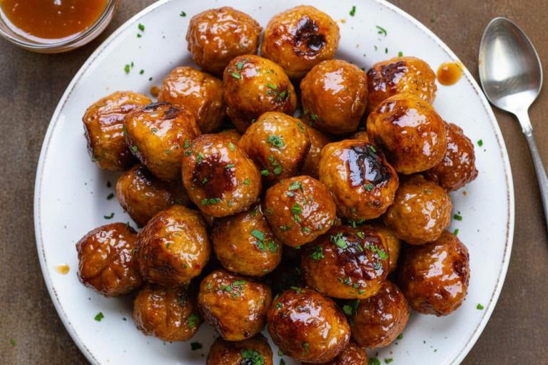 Slow Cooker Honey Buffalo Meatballs Recipe - spoonsway.com