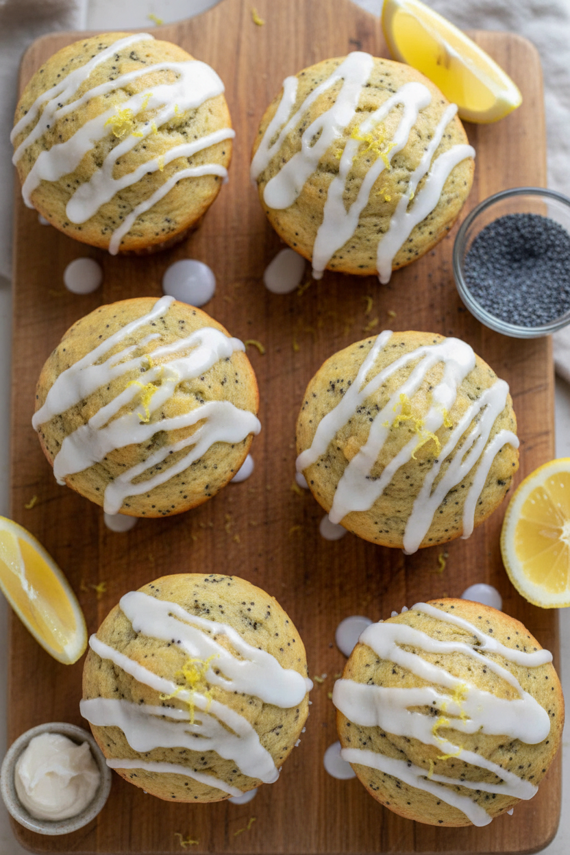 Sourdough Lemon Poppy Seed Muffins Recipe