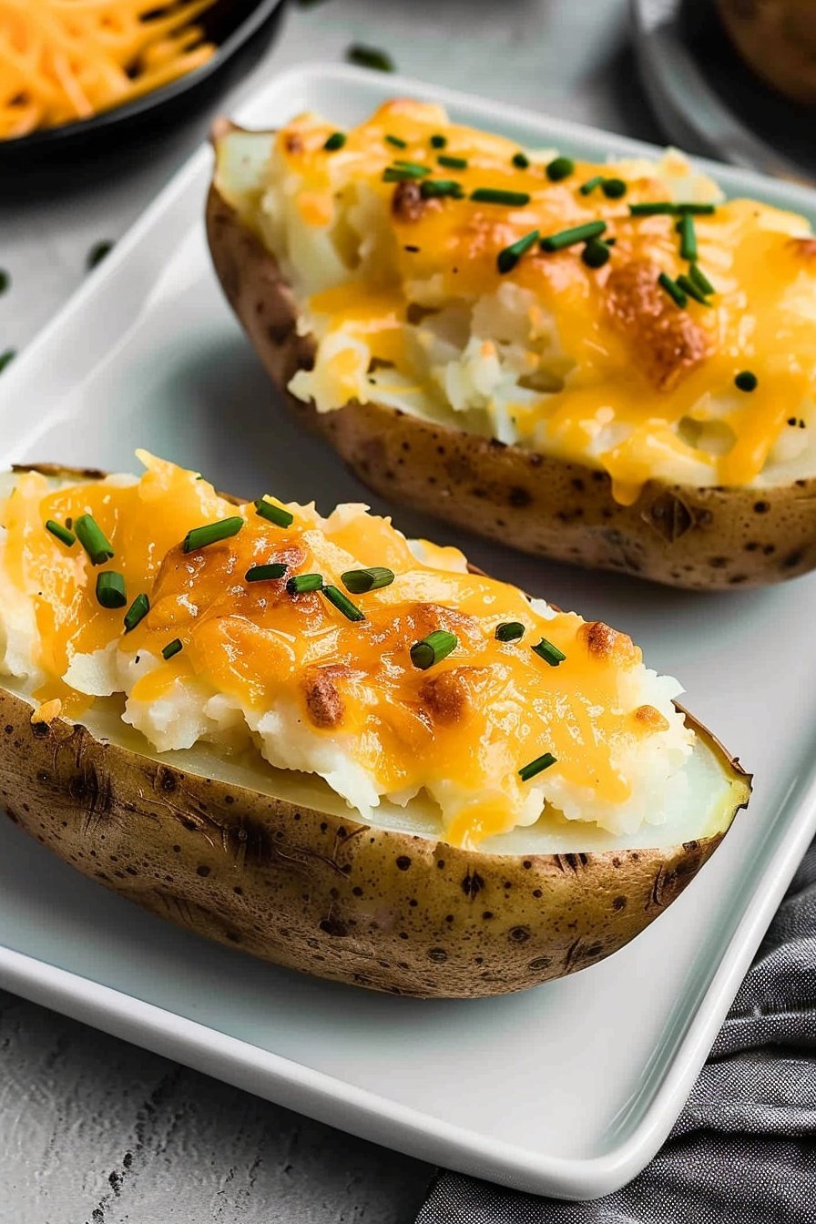 Twice Baked Potatoes Recipe from Scratch