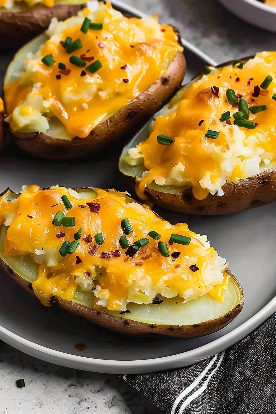 Twice Baked Potatoes Recipe from Scratch