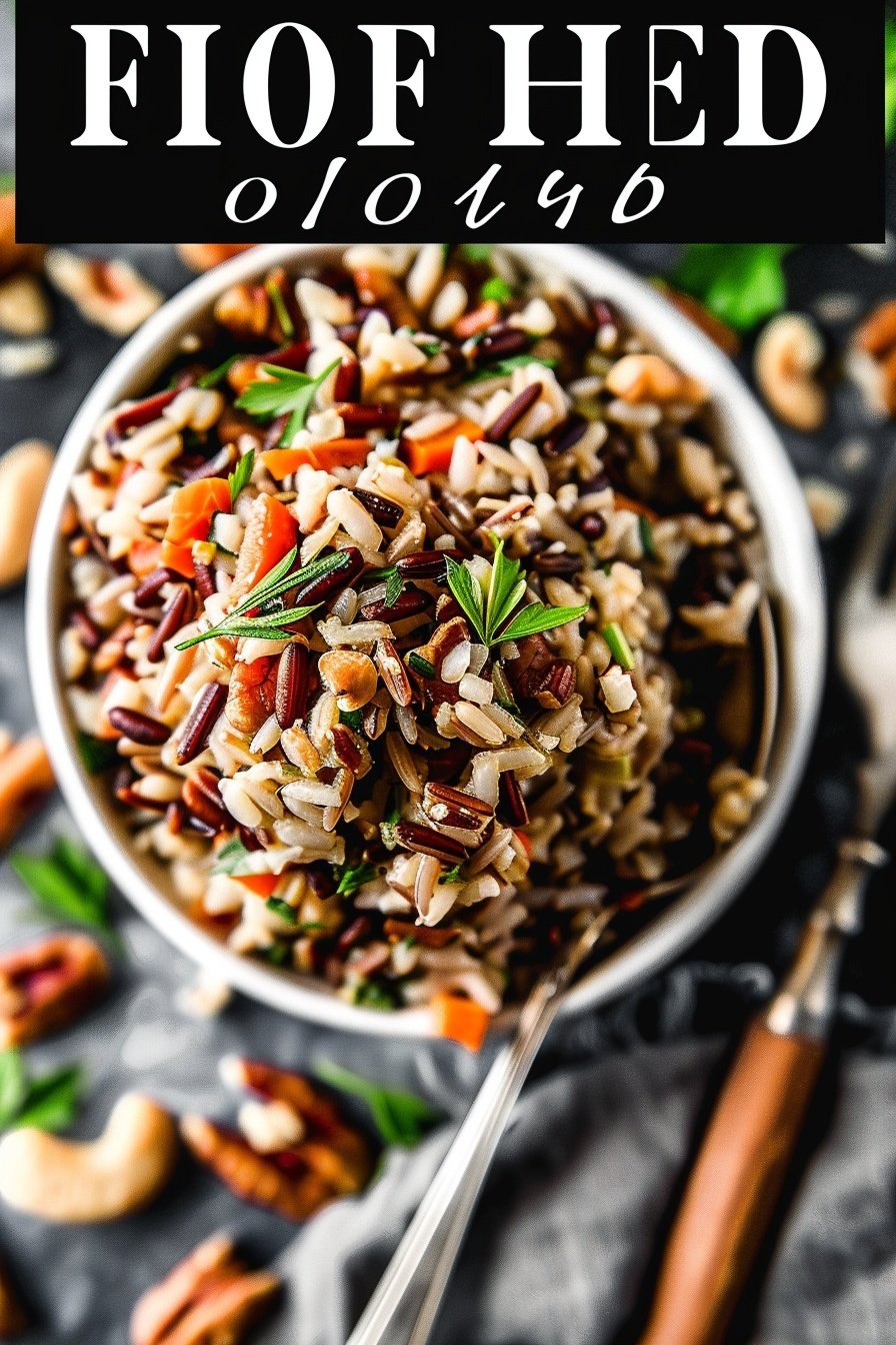 Wild Rice Pilaf Recipe with Herbs and Nuts