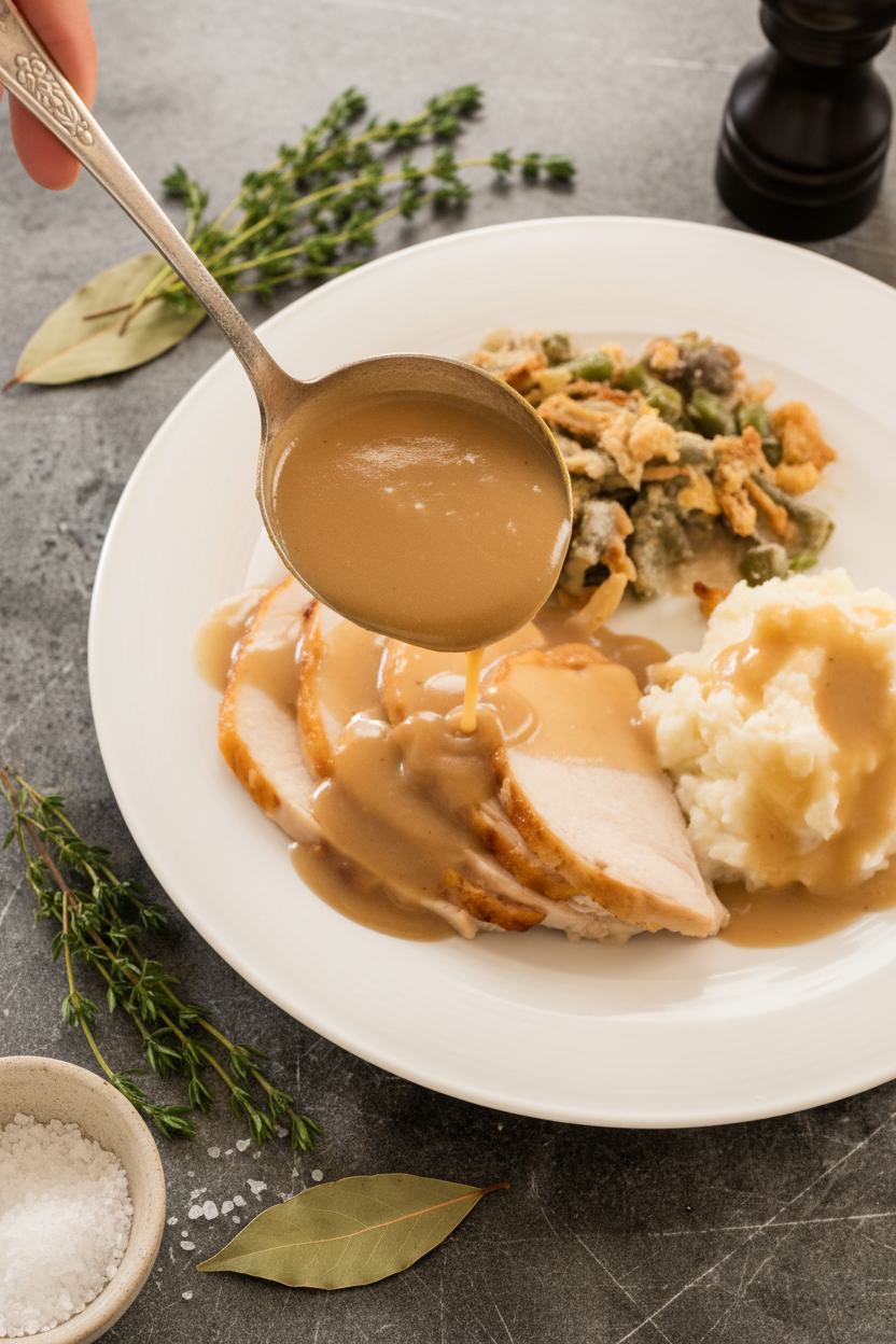 Advance Prep Thanksgiving Gravy
