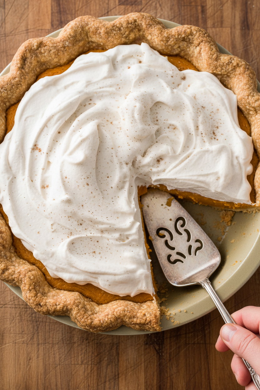 Advance Pumpkin Pie with Maple Cinnamon Cream