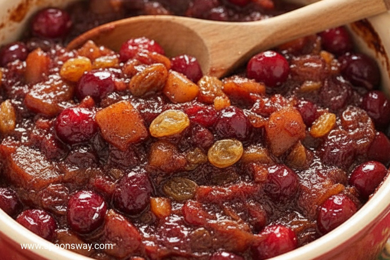 Apple Raisin Cranberry Holiday Sauce
