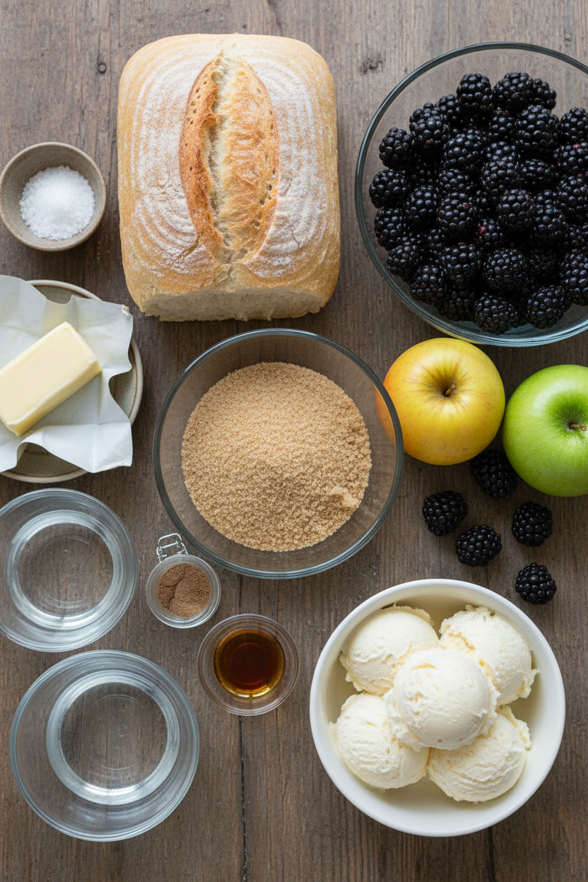 Apple and Blackberry Betty Dessert