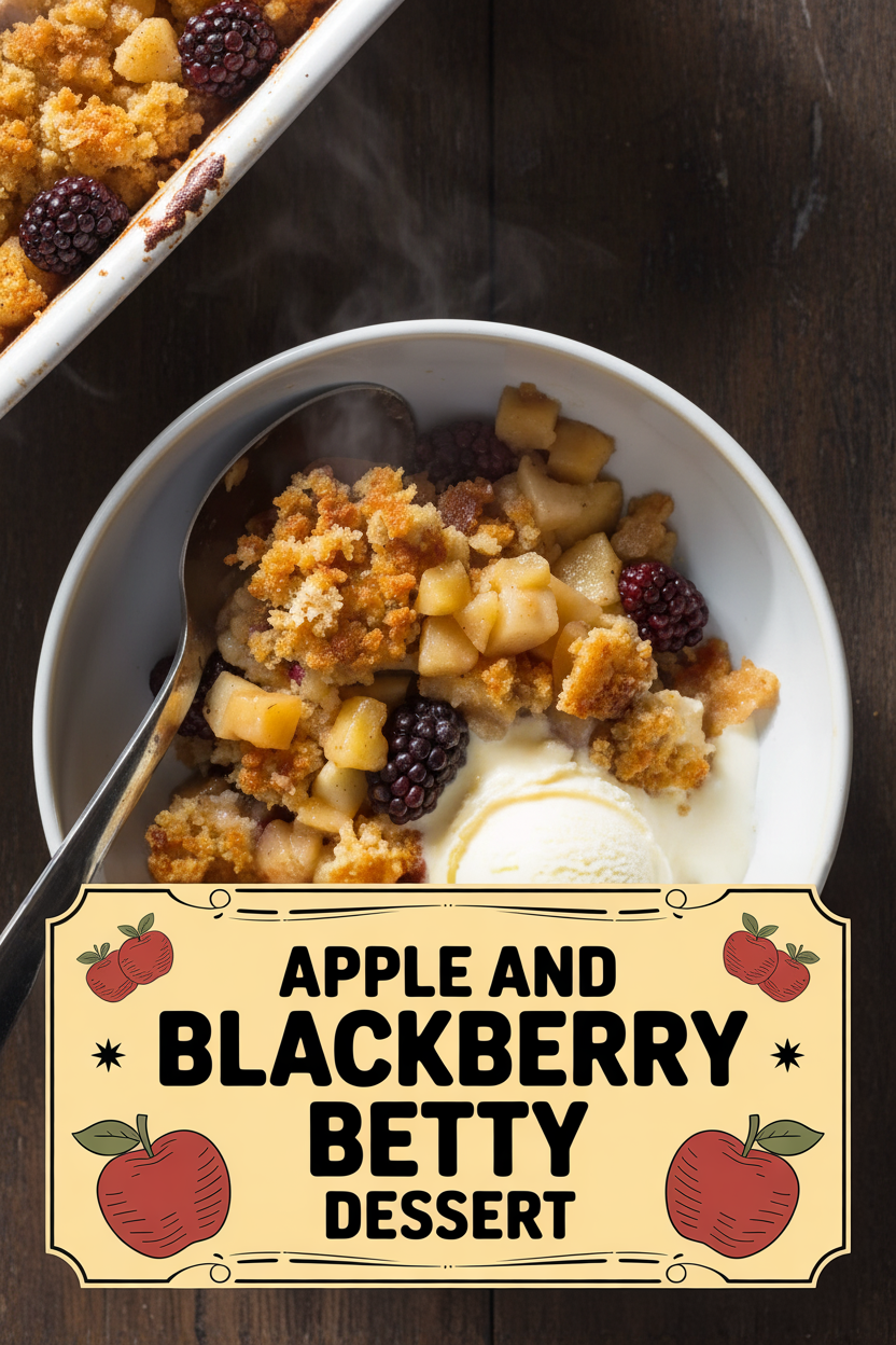 Apple and Blackberry Betty Dessert