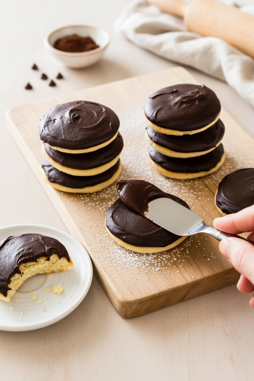 Berger Cookie Inspired Chocolate Frosted Treats