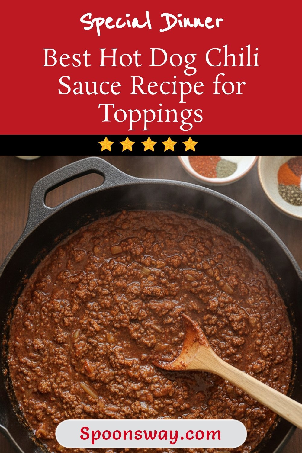 Best Hot Dog Chili Sauce Recipe for Toppings