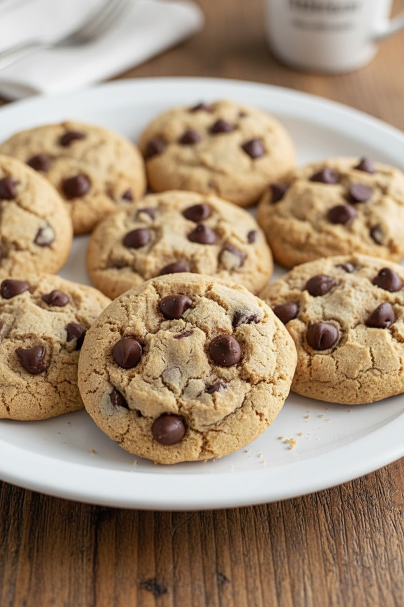 Big Chewy Low Fat Chocolate Chip Cookies