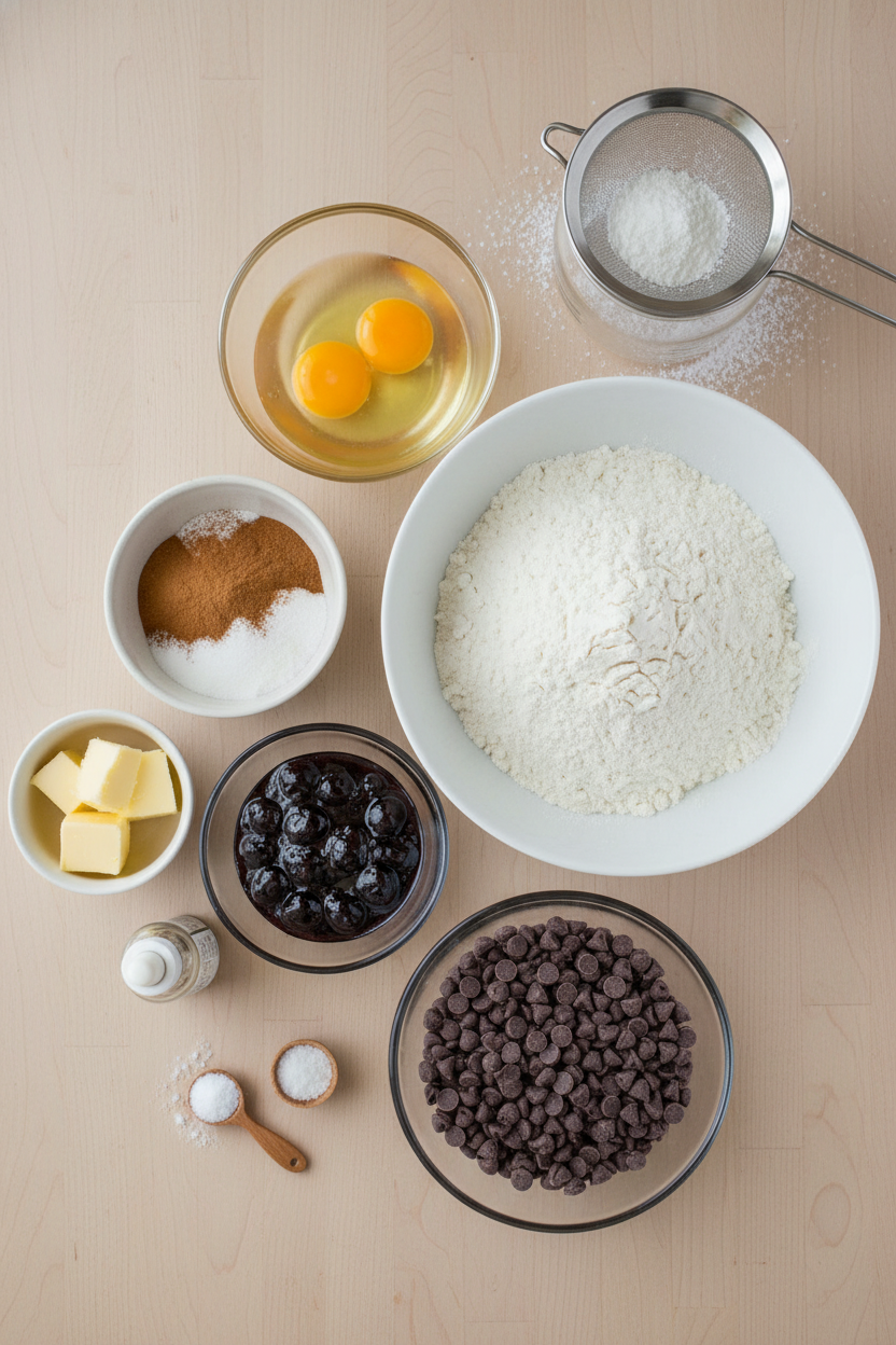 Black Cherry Chocolate Linzer Cookies