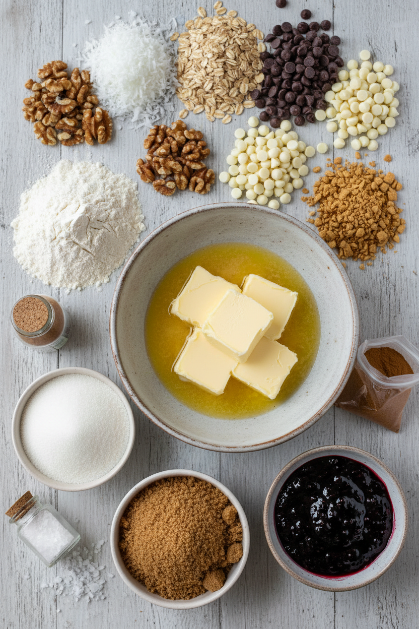 Blackberry Oatmeal Cookie Bars