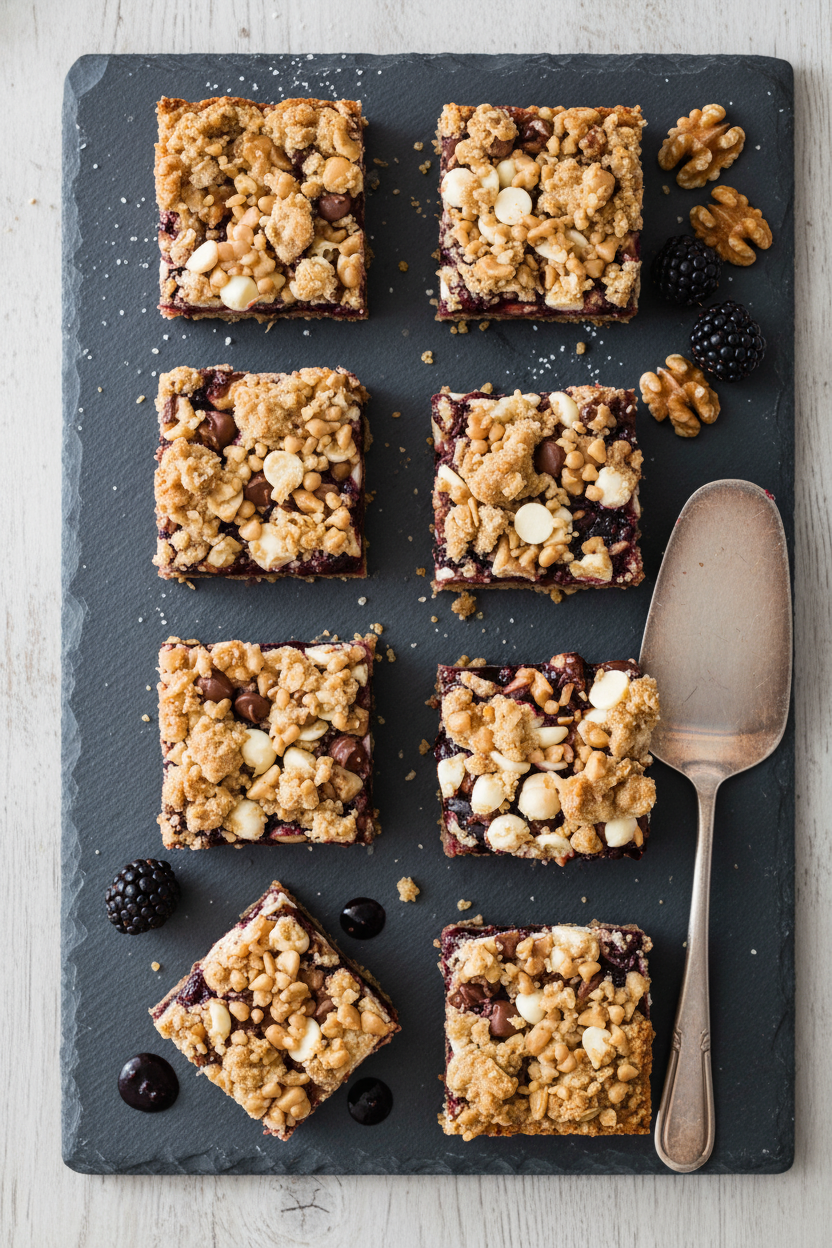 Blackberry Oatmeal Cookie Bars