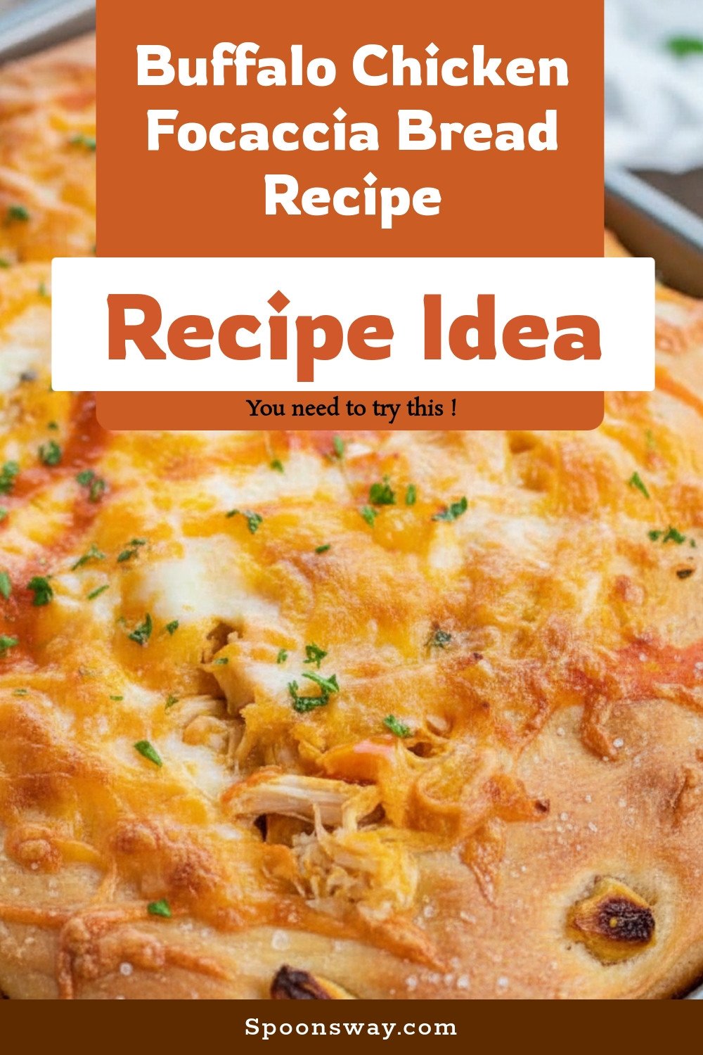 Buffalo Chicken Focaccia Bread Recipe