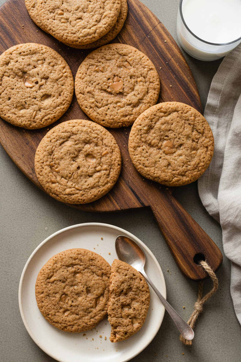 Buttery Coffee Toffee Crunch Cookies
