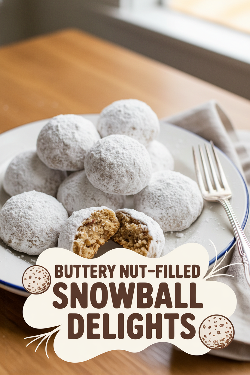 Buttery Nut-Filled Snowball Delights